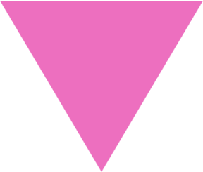 Triangulo rosa decorativo